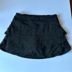 Athleta Girl size 14 black tennis skort